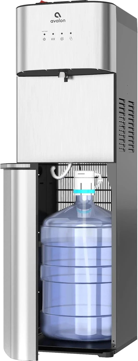 Limited Edition Self Cleaning Water Cooler Water Dispenser - 3 Temperature Settings - Hot, Cold & Room Water, Durable Stainless Steel Construction, Bottom Loading - UL Listed-Avalon H3638
