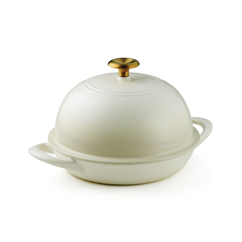 9.5" Enameled Cast Iron Bread Oven - Latte U9777