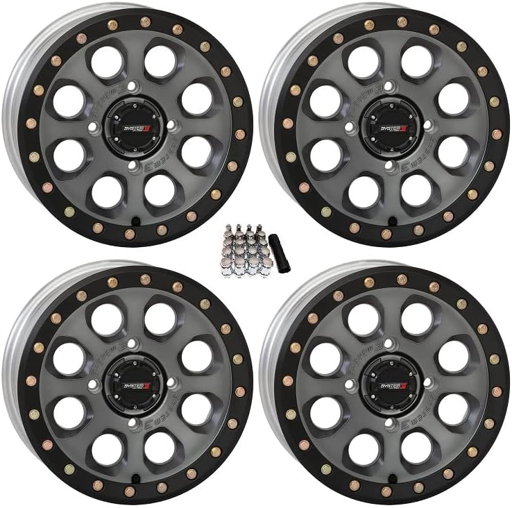 SB-7 Beadlock 15" Wheels Titanium (5 2) RZR 1000 XP/Ranger XP 900/1000 D6060