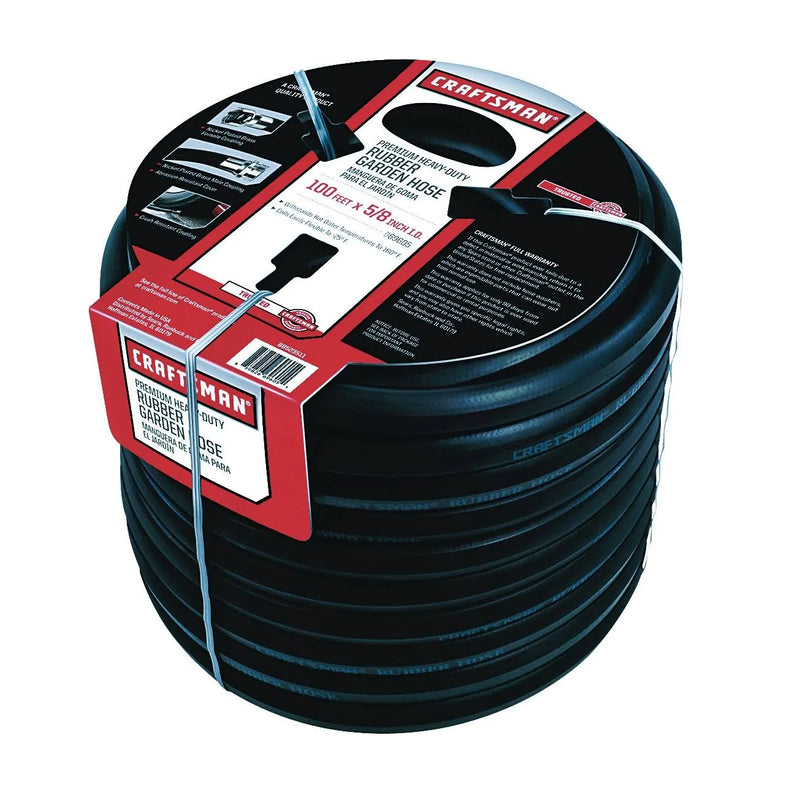 Premium Rubber Garden Hose, 100ft. x 5/8. inch H8430