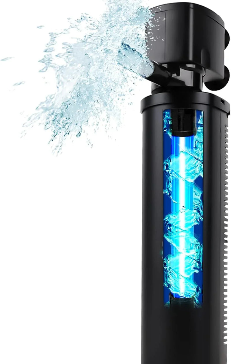 600GPH Cold Plunge Filter Small Pool Filter for Up to 1000 Gal Ice Bath Hot Tub Cloudy Water Cleaner with Green Clean Machine fof Cold Pod J9828