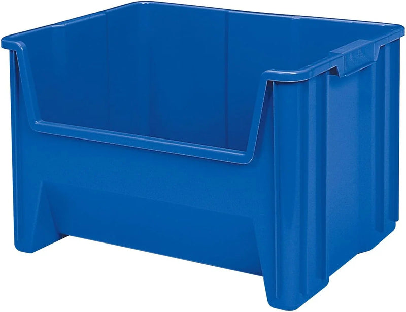 Akro-Mils 13017 Stack-N-Store Heavy Duty Stackable Open Front Plastic Storage Container Bin, (15-Inch x 20-Inch x 12-1/2-Inch), Gray, (3-Pack) S9422