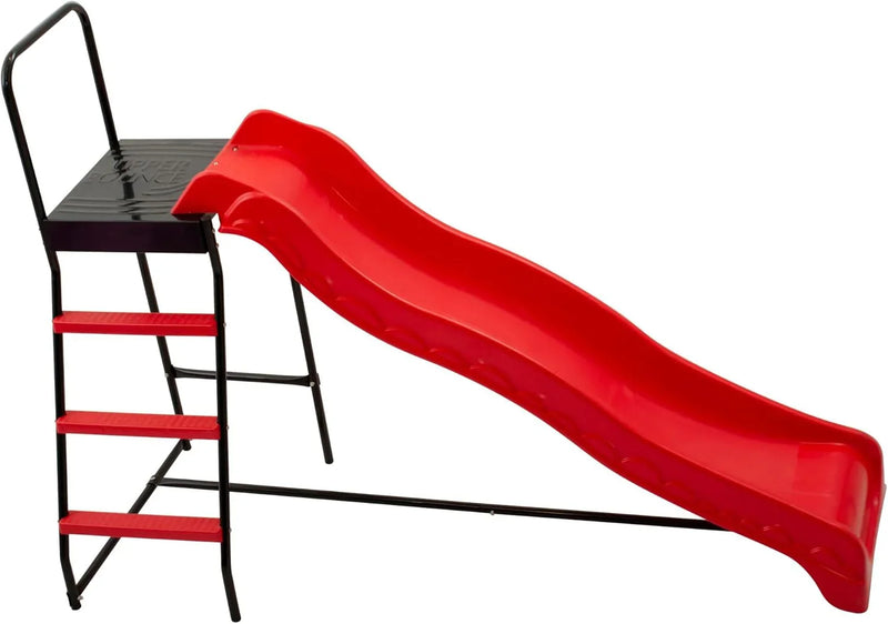 Trampoline Step N Slide | Fun Indoor & Outdoor Ladder and Wave Slide Set – Perfect for Round or Rectangle Trampolines with or Without Net Y6661