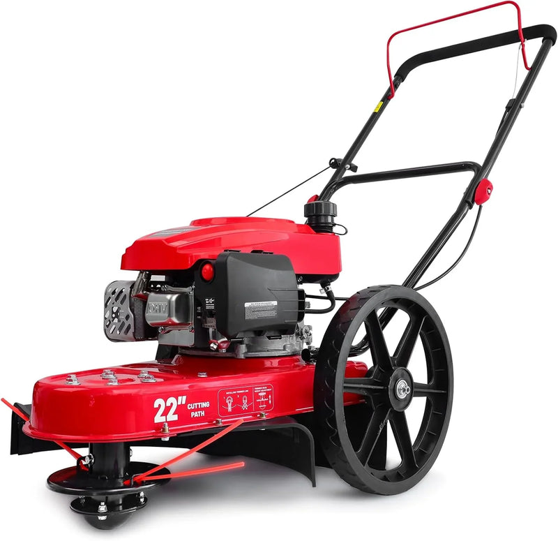 Gas Walk Behind String Trimmer 22-Inch with High Wheels (DB6222) Q0748