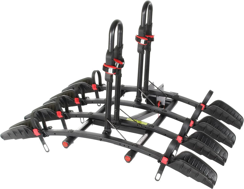Rack - MAX Mounting Bracket Tray - Suitable for SUVs, trucks, and vans - 4 bicycle mounting brackets for seats - Foldable, with locking arms, 2-inch receiver - 1 bracket F6773
