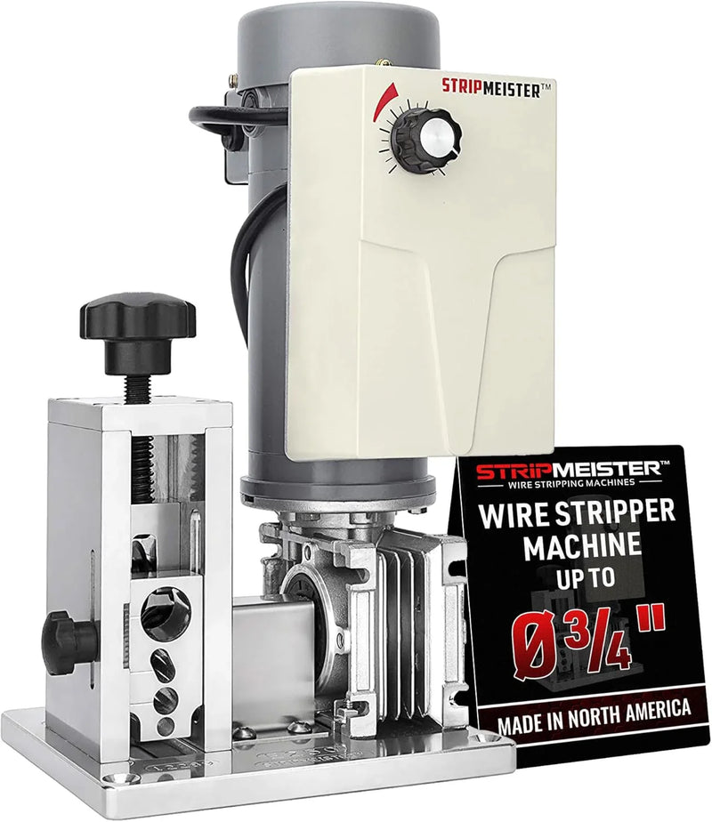 Electric automatic cable stripping machine - The maximum diameter of the detachable cable can reach 3/4 inch. There is no jamming. It is equipped with a motor-driven cable stripping device and has a variable speed control function. It is M5859