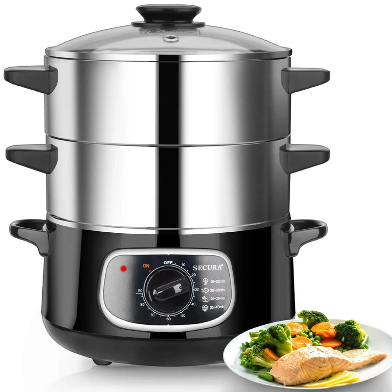 8.5 Qt Electric Stainless Steel Food Steamer O8720