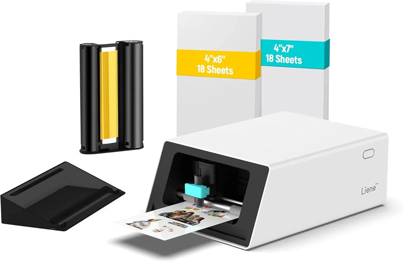 Color sticker printer and cutter - A multi-functional sticker manufacturing equipment that combines DIY creativity, custom label and gift production. Thermal transfer digital printing device, 300 DPI resolution, precise artificial M3794