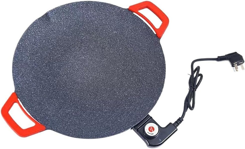 Round Barbecue Stove Household Electric Barbecue Pot Plate Smokeless Non-stick Grill U5216
