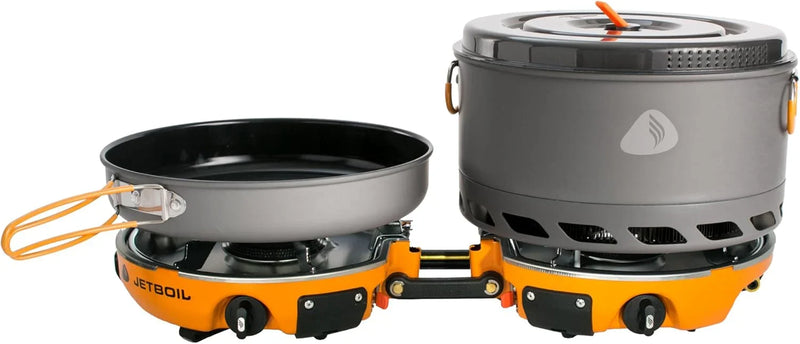 Backpack camping cooking equipment system and camping cooking set, orange color L7854