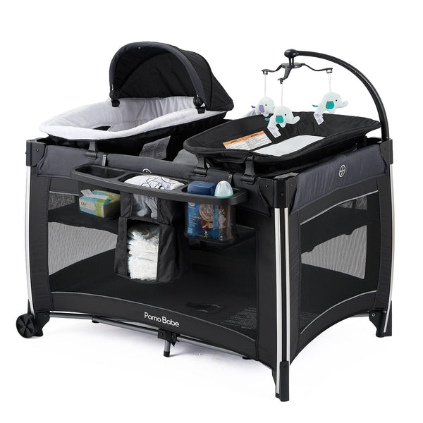 4 in 1 Portable Baby Crib Deluxe Nursery Center D4238
