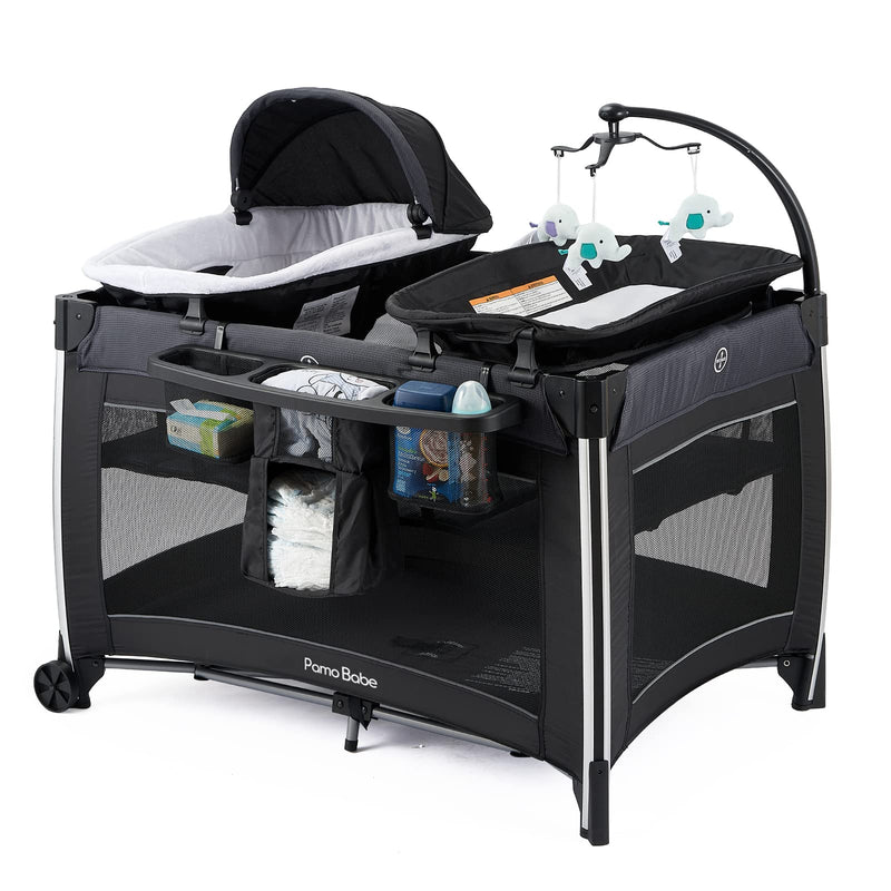 4 in 1 Portable Baby Crib Deluxe Nursery Center D4238