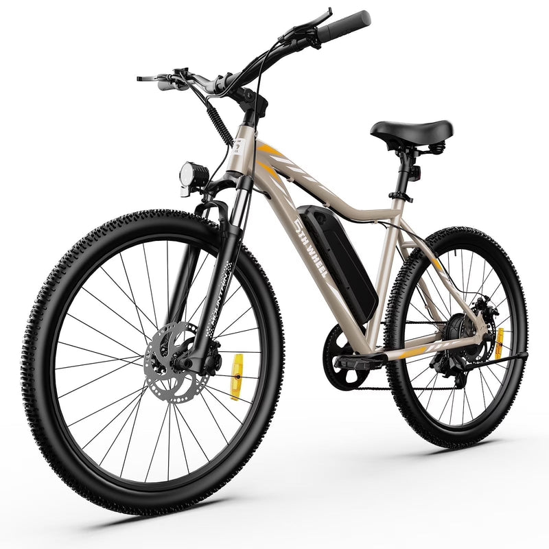 5TH WHEEL W17B 26 in Electric Bike for Adult, 500W Peak Electric Bike with 36V 10.4Ah Removable Battery, Electric Bicycle with 7 Speed, UL2849 J0542