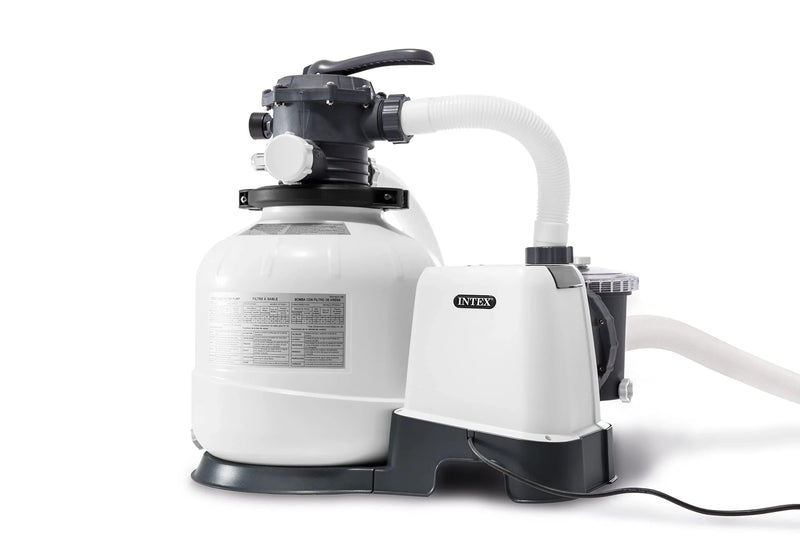 26651EG SX3000 Krystal Clear Sand Filter Pump for Above Ground Pools, 16in, Light gray J0491