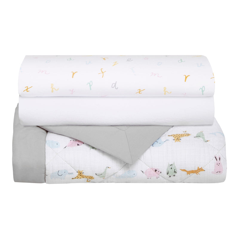 Alphabet Animals Bedding Set, 3-pc I6633
