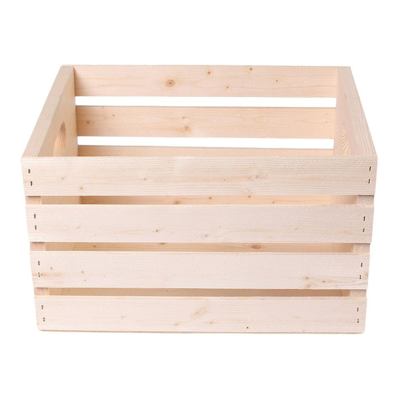Solid Pine Wood Storage Crate, 16-in J7257