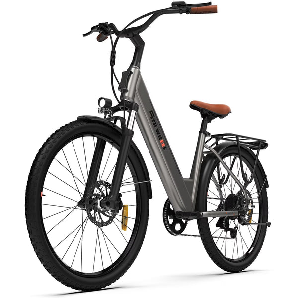 5TH WHEEL W18B Electric Bike for Adult with 350W Motor, 26 in Electric Mountain Bike with 36V 10.4Ah Removable Battery Ebike, Electric Bicycle... U2197