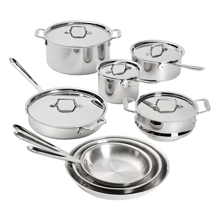 All-Clad D3 Stainless 3-Ply Bonded Cookware, 13-pieces M6562