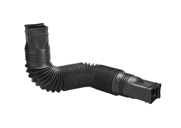 Canada Flex-a-Spout Vinyl Downspout Extension, Rust-proof, Black U2115