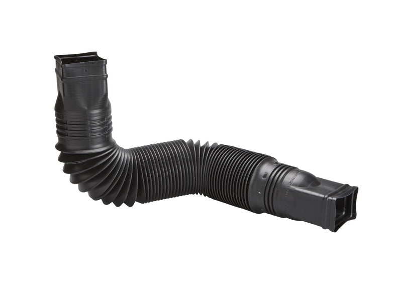 Canada Flex-a-Spout Vinyl Downspout Extension, Rust-proof, Black U2115