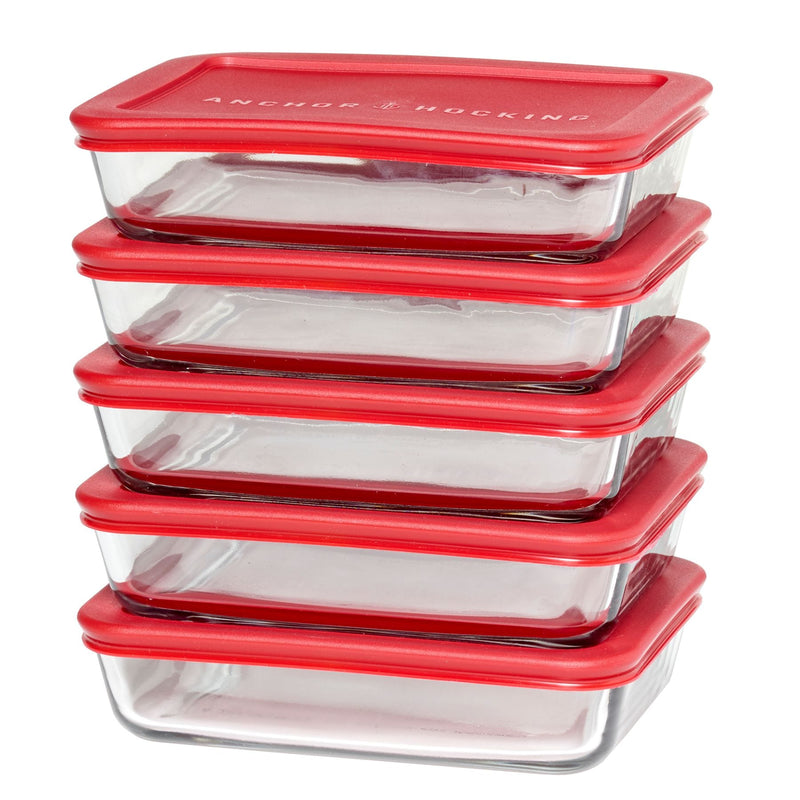 Glass Meal Prep Food Storage Container Set, 10-pc F1005