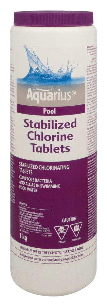 Stabilized Chlorine Tablets, 1-kg S6366