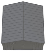 Classic 12x12-ft Charcoal Corrosion-Resistant Metal Shed