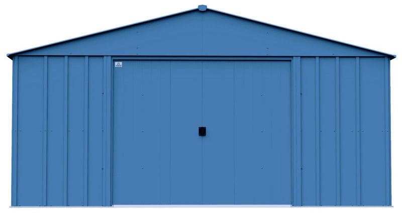 Classic 14x14-ft Blue Grey Corrosion-Resistant Steel Shed L7140