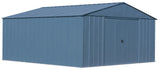 Classic 14x14-ft Blue Grey Corrosion-Resistant Steel Shed