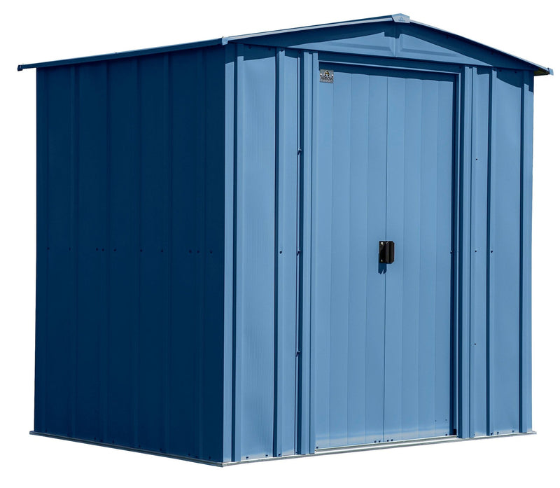 Classic Galvanized Steel Storage Shed, Blue Grey, 6-ft x 5-ft V1774