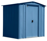 Classic Galvanized Steel Storage Shed, Blue Grey, 6-ft x 5-ft