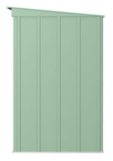 Classic Galvanized Steel Storage Shed, Sage Green, 8-ft x 4-ft