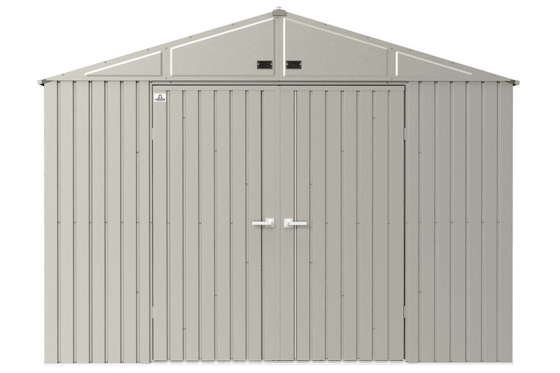 Elite 10x14-ft Cool Grey Corrosion-Resistant Steel Shed M8441