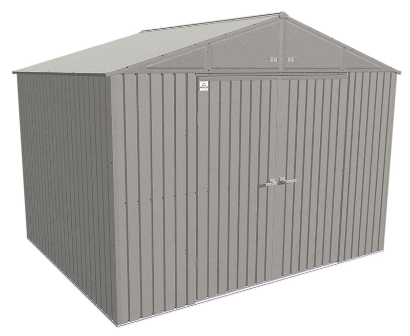Elite 12x16-ft Cool Grey Corrosion-Resistant Steel Shed T1402