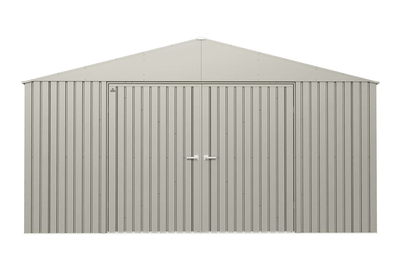 Elite 14x12-ft Cool Grey Weather-Resistant Steel Shed S9054