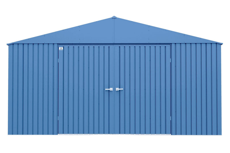 Elite 14x14-ft Corrosion-Resistant Blue Grey Steel Shed C5133