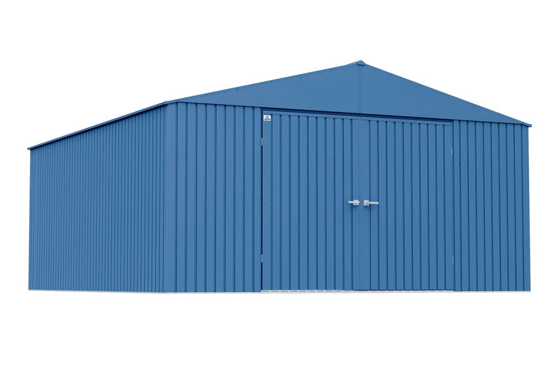 Elite 14x16-ft Blue Grey Corrosion-Resistant Steel Shed I2059