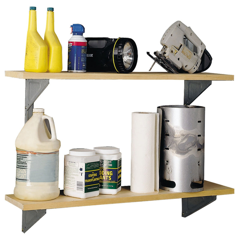 Galvanized Steel Shelf Kit with Hanger and Brackets Y1105