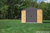 Ironwood Steel Hybrid Shed Kit, Anthracite, 10-ft x 12-ft