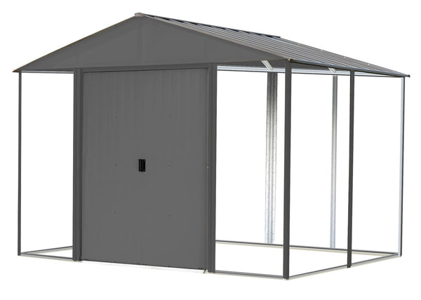 Ironwood Steel Hybrid Shed Kit, Anthracite, 10-ft x 8-ft P5341