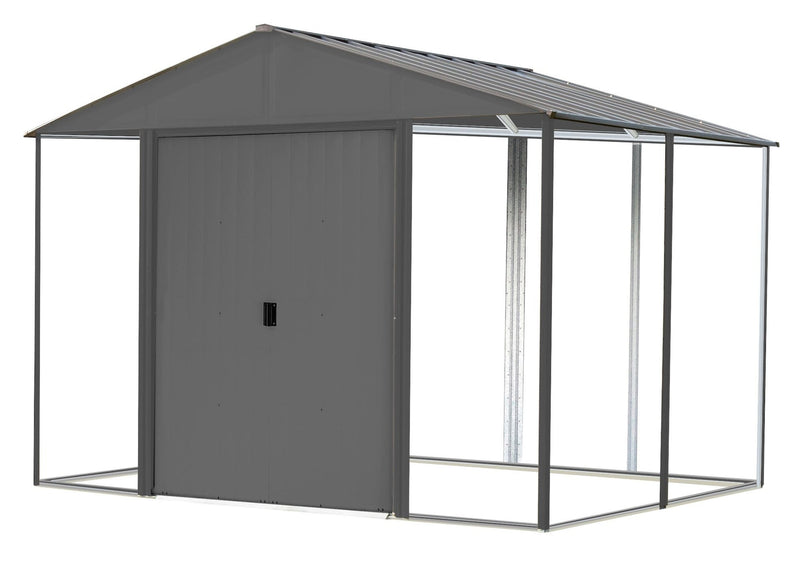Ironwood Steel Hybrid Shed Kit, Anthracite, 10-ft x 8-ft P5341