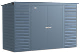 Select Galvanized Steel Storage Shed, Blue Grey, 10-ft x 4-ft
