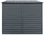 Select Galvanized Steel Storage Shed, Charcoal, 10-ft x 8-ft