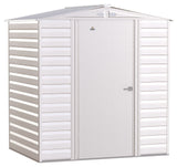 Select Galvanized Steel Storage Shed, Flute Grey, 6-ft x 5-ft