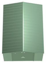 Select Galvanized Steel Storage Shed, Sage Green, 10-ft x 14-ft