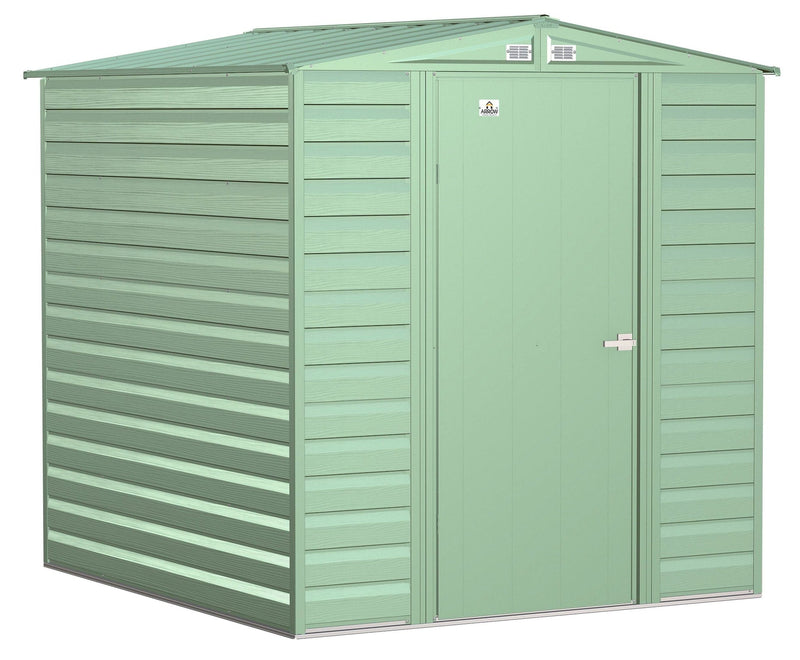 Select Galvanized Steel Storage Shed, Sage Green, 6-ft x 7-ft X5939