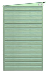 Select Galvanized Steel Storage Shed, Sage Green, 8-ft x 4-ft