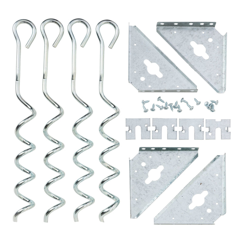 Steel Earth Anchor Kit with 15-in Corkscrews B5278