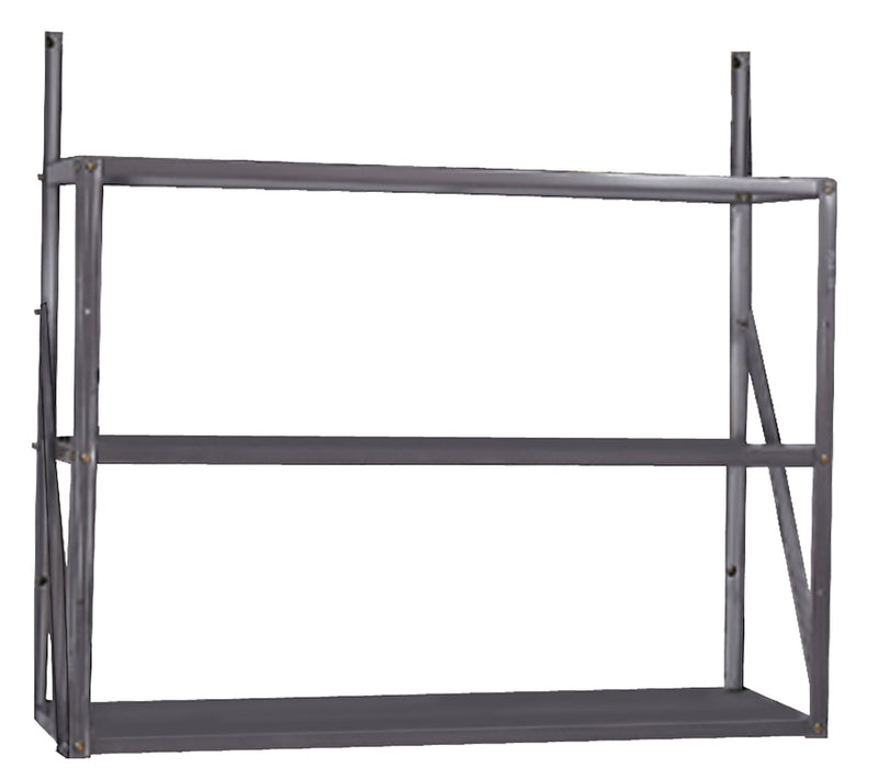 Telescoping 3-Tier Galvanized Steel Shelf Kit H4264