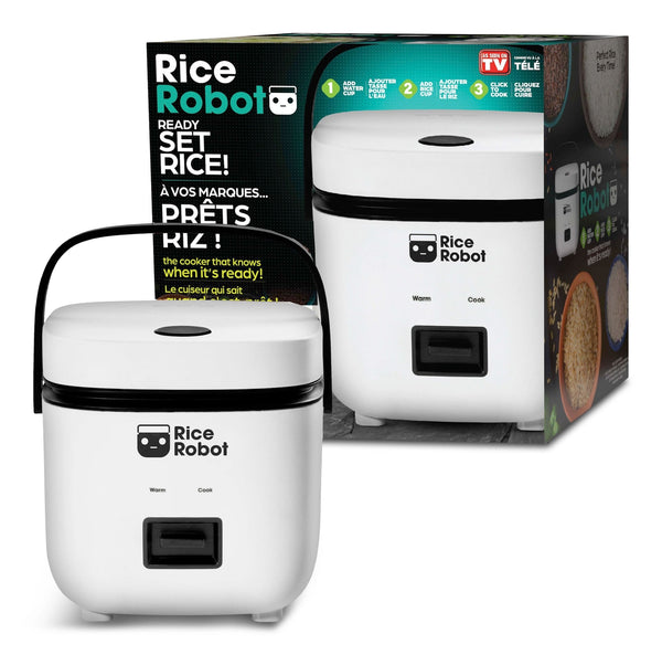 Ceramic Nonstick Rice Cooker, White, 1-qt X0831